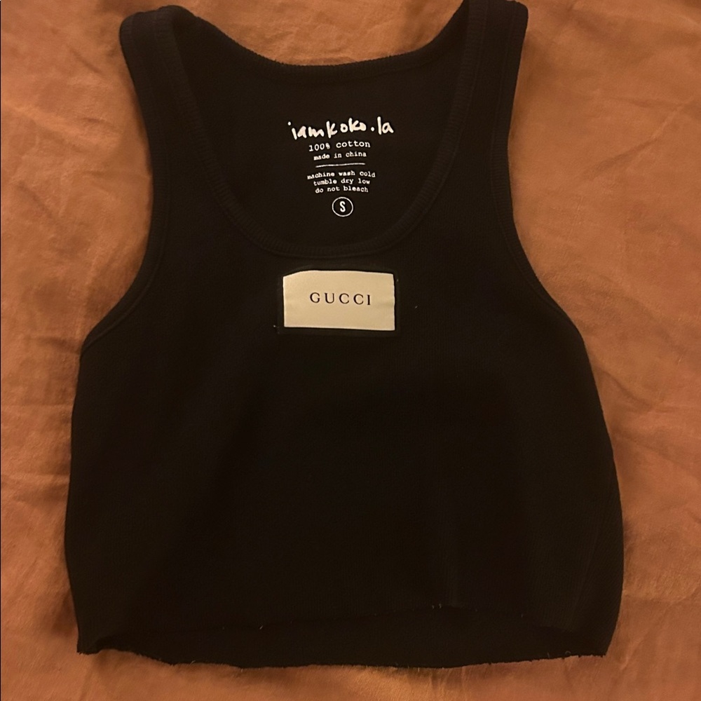 I am koko Women's Black crop top